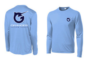 SPF Performance T Shirt - Long Sleeve in Blue