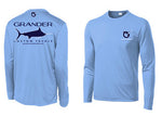 SPF Performance Billfish T Shirt- Long Sleeve in Blue
